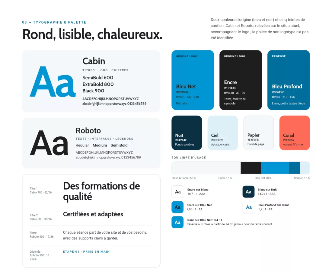 Net CMS Formation, visuel du projet
