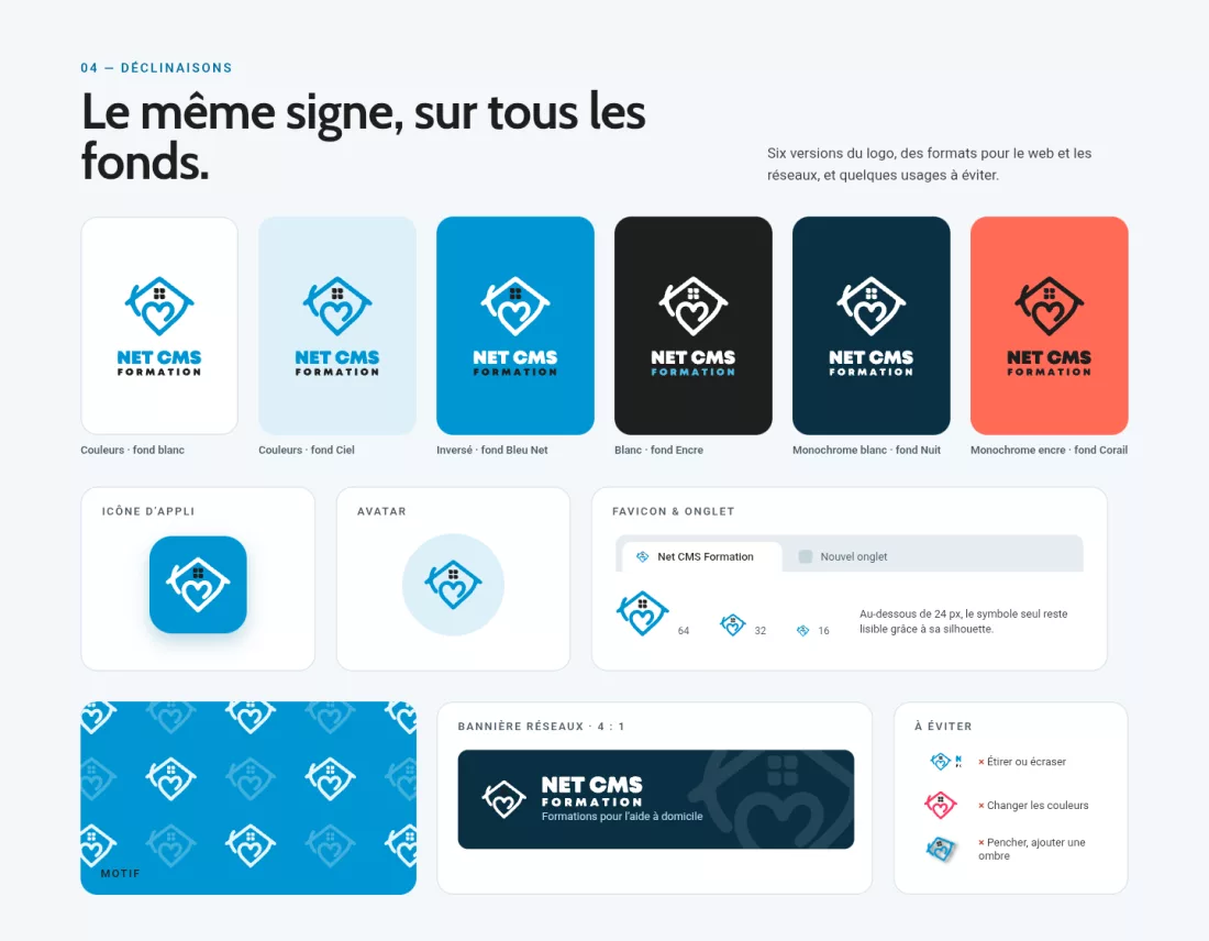 Net CMS Formation, visuel du projet