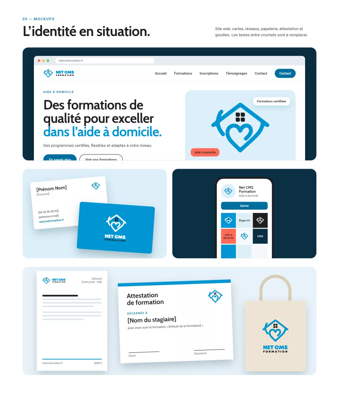 Net CMS Formation, visuel du projet